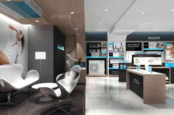 廣州裝飾設(shè)計公司美的終端形象店鋪裝飾設(shè)計