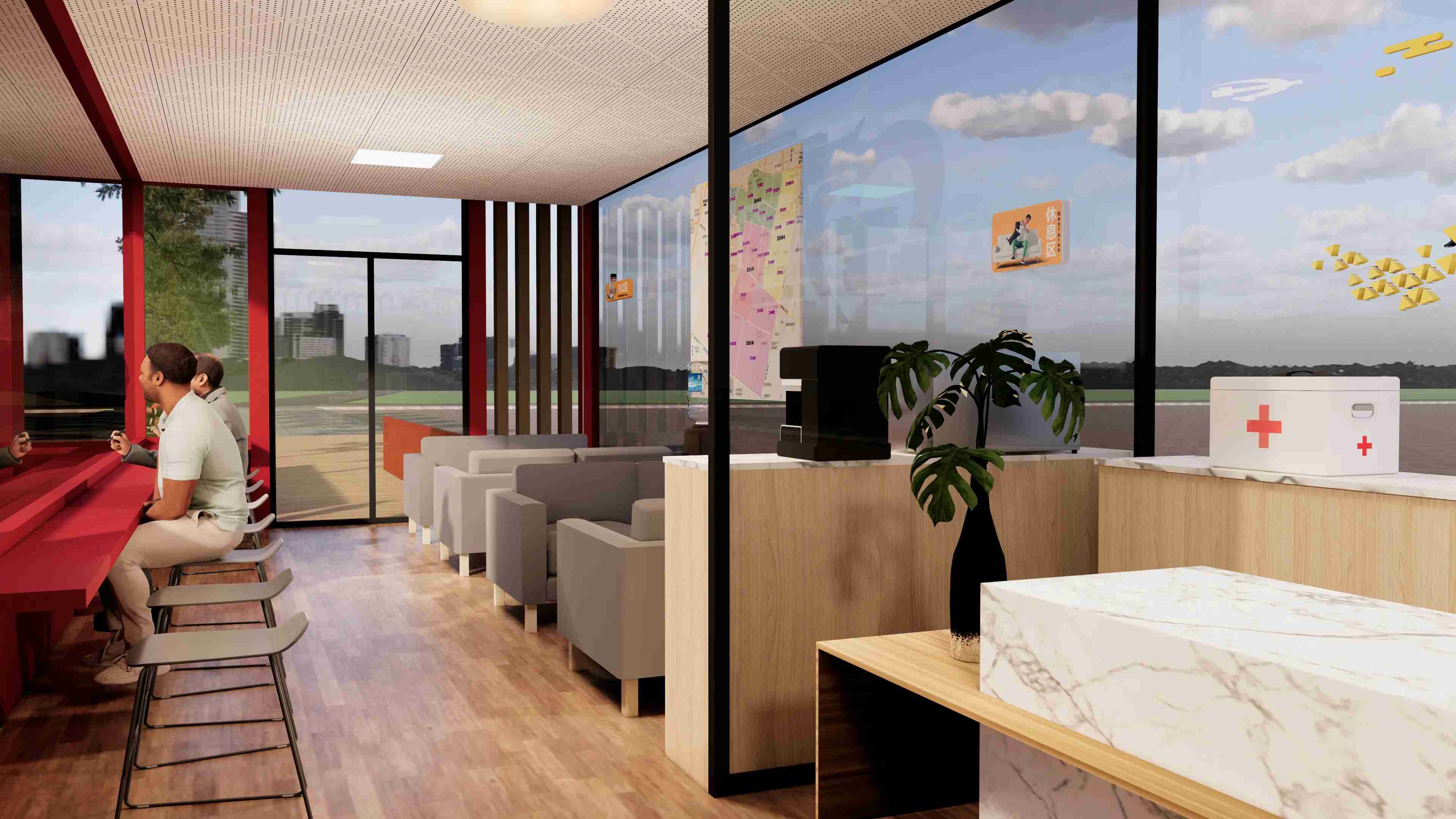 廣東佛山黨群服務驛站、廣東暖心驛站、廣東愛心驛站設計施工